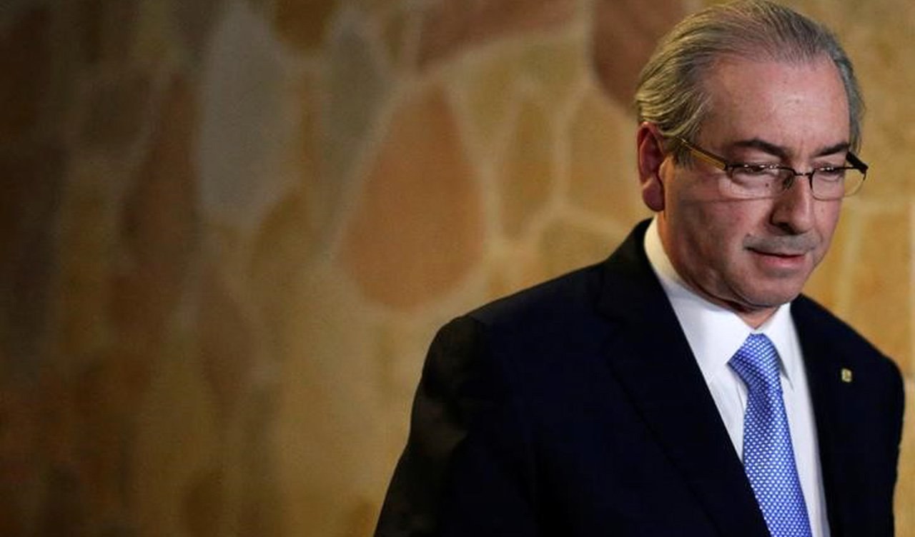 Presidente afastado da Câmara dos Deputados, Eduardo Cunha, em coletiva de imprensa, em Brasília 05/05/2016 REUTERS/Ueslei Marcelino