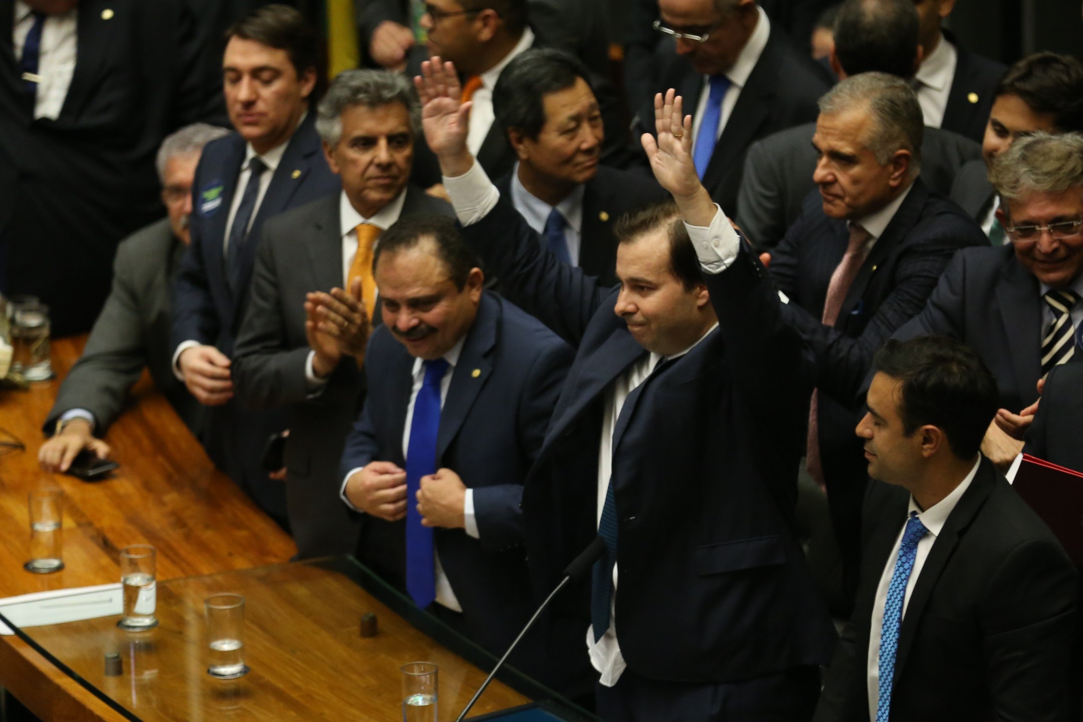 Brasília - O deputado Rodrigo Maia (DEM-RJ) foi eleito presidente da Câmara dos Deputados, com 285 votos. (Fabio Rodrigues Pozzebom/Agência Brasil)