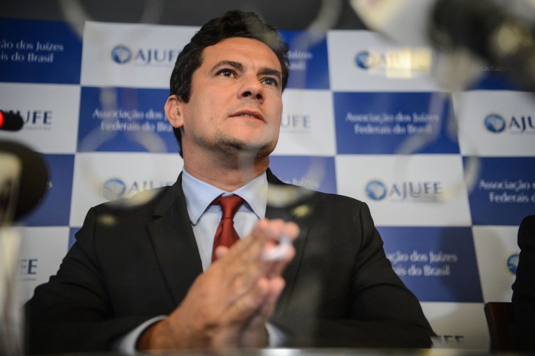 Brasília- DF- Brasil- 07/04/2015- O juiz federal Sérgio Moro participa de apresentação de um conjunto de medidas contra a impunidade e pela efetividade da Justiça, na sede Associação dos Juízes Federais do Brasil (Fabio Rodrigues Pozzebom/Agência Brasil)
