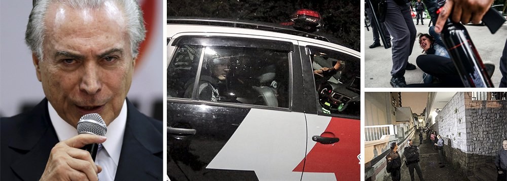 "A ação policial contra os estudantes foi mais um ensaio da escalada repressiva que se anuncia no horizonte da vida depois do golpe. Precisamos nos adaptar ao lema de Temer, Ordem e Progresso. É disso que falam ensaios como este, bem com a proibição de protestos nos Jogos Olímpicos do Rio. Precisamos entender que daqui para a frente tudo será diferente, não haverá complacência com protestos, movimentos sociais, com aquela farra democrática a que estávamos acostumados", diz a colunista Tereza Cruvinel; ela diz ainda que "para implementar a agenda neoliberal que é a razão do impeachment de Dilma, Temer vai ter que reprimir"