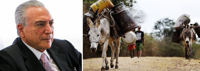 Temer anunciou a decisão de tirar dos governadores do Nordeste o comando de ações e políticas de enfrentamento aos efeitos da Seca. A partir de agora, quem comandará as medidas é o DNOCS - sob o comando do PMDB, do ex-ministro Henrique Alves. Tudo isso sob o olhar tolerante do TSE. É a volta da Cultura da exploração política, que bem lembra os tempos idos do Coronelismo