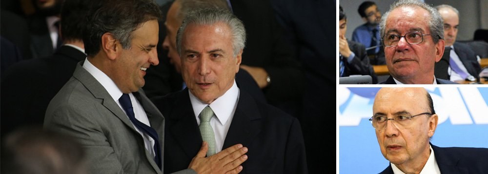 "Acabou a lua-de-mel do PSDB com o PMDB. Por PSDB leia-se o PSDB de Aécio Neves. Aquelas cenas em que Aécio aparecia, sorridente, paparicando Temer são fotos do passado", afirma Alex Solnik, colunista do 247, ao comentar crítica do senador tucano José Aníbal contra o ministro da Fazenda, Henrique Meirelles; "No fundo, no fundo, a única coisa que o PSDB de Aécio queria do PMDB era jogar Dilma pra fora do ringue", diz Solnik; ele relaciona ainda a má relação dos dois partidos com as eleições de 2018: "O PMDB não é boa companhia para quem quer ganhar em 2018. Depois de romper a frágil e episódica aliança com o PMDB, Aécio terá de resolver outro problema: como tirar Lula da disputa. Porque de Meirelles ele pode ganhar, mas Lula é osso duro de roer"