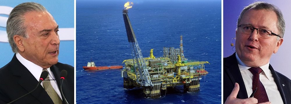 "A liturgia do cargo recomenda que os presidentes mantenham alguma distância dos negócios do Estado. Temer, entretanto, vai receber pessoalmente no Palácio do Planalto o executivo Eldar Saetre, CEO da Statoil e outros diretores do grupo norueguês que adquiriu o Campo de Carcará, um dos mais valorizados do pré-sal brasileiro. Algo assim como a entrega solene do presente em papel de seda", escreve Tereza Cruvinel, colunista do 247; a empresa está festejando em seu site a compra do campo do pré-sal, vendido por R$ 8,5 bilhões, considerado uma pechincha por especialistas do setor
