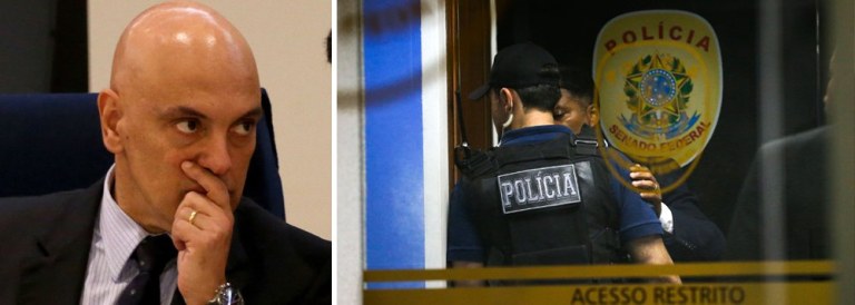 "Ao dizer que os agentes da polícia legislativa do Senado presos pela Polícia Federal 'extrapolaram', quem 'extrapolou' foi o ministro da Justiça, Alexandre de Moraes. Tomou a defesa de uma ação determinada pelo Judiciário como se tivesse sido por ele comandada. Defendeu a Polícia Federal como se tivesse agido por ordens suas, quando não teve qualquer poder hierárquico no caso. Em situações semelhantes, muitos de seus antecessores evitaram declarações", avalia a jornalista Tereza Cruvinel