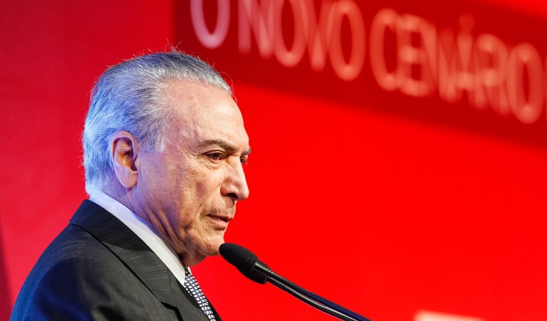 São Paulo - SP, 30/09/2016. Presidente Michel Temer, durante Solenidade de Abertura da 8ª edição do Exame Fórum. Foto: Beto Barata/PR