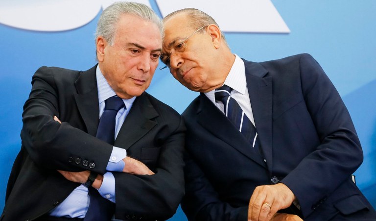Brasília - Presidente Michel Temer e o ministro da Casa Civil, Eliseu Padilha durante cerimônia de Lançamento do Programa Criança Feliz (Carolina Antunes/PR)