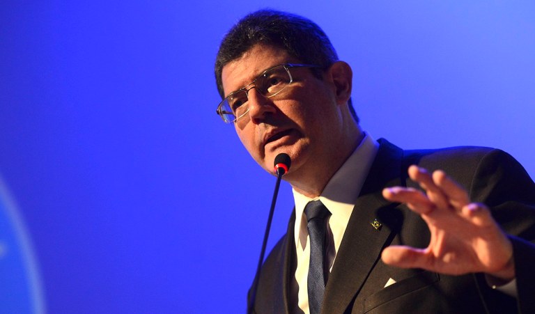 Brasília - O ministro da Fazenda, Joaquim Levy, participa da solenidade em comemoração aos 18 anos da Aneel (José Cruz/Agência Brasil)