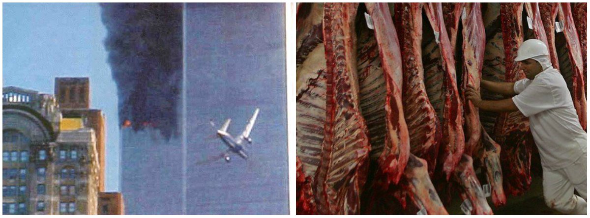 O primeiro avião que se chocou com as Torres Gêmeas (EUA), em 2001, foi visto como um acidente. Após o segundo avião se chocar, a perplexidade se transformou em medo, porque ficou entendido que não era um acidente, e sim um ataque. A atual ofensiva contra a indústria nacional de carne é o segundo avião nas Torres Gêmeas. Não é trapalhada. Não é acidente. É um ataque!