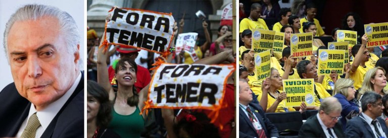 "Com o cerco se fechando" contra o governo, e "temendo o aumento dos protestos de rua, Michel Temer propõe uma saída que é fermento puro na massa podre: acelerar a votação das reformas previdenciária e trabalhista no Congresso, além de projetos como o da terceirização de mão de obra", afirma a colunista Tereza Cruvinel; "Diante da evidência de que o governo está se decompondo a céu aberto, as forças políticas e econômicas que o sustentam tratam de garantir o que for possível da agenda neoliberal do golpe, adiantando serviço para um eventual governo tucano no futuro", avalia Tereza; para ela, "a abertura do saco de maldades, entretanto, pode engrossar o 'fora Temer' que ecoou no carnaval"