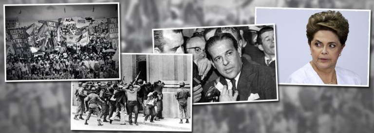 O sociólogo Emir Sader lembra em artigo neste 1º de abril dos fatores que levaram ao golpe militar de 1964 no Brasil; "Como todo golpe contra a democracia, rapidamente o regime militar mostrou sua face repressiva em relação a tudo o que representasse alguma expressão democrática na sociedade brasileira", escreve, destacando que "o Brasil pagou um preço muito alto por aquela ruptura da democracia, tornando-se o país mais desigual do continente mais desigual do mundo"; "Como confirmação da afirmação de Dilma Rousseff de que a democracia é o lado correto da história, o golpe e a ditadura que nasceu dela representou o lado errado", afirma Emir Sader; para ele, "a história não se repete da mesma forma, contanto que saibamos refletir sobre ela e tirar experiências para o presente e o futuro"