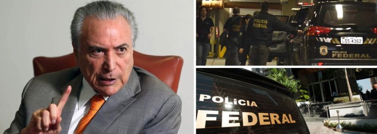 "A conclusão da Polícia Federal entregue ao STF de que há indícios de corrupção na relação entre Temer e Joesley, evidenciada pela mala de 500 mil reais nas mãos de Rocha Loures colocou Temer em maus lençóis, pra variar", diz o colunista do 247 Alex Solnik; "Temer rebateu as acusações de Joesley com um processo por injúria, calúnia e difamação. Podemos concluir que ele também vai processar a PF? Sim. Para ser coerente, Temer tem que processar a Polícia Federal", diz Solnik