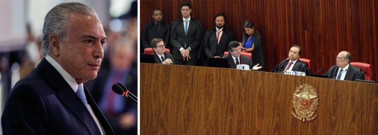 "A absolvição de Temer, que deverá ser utilizada com fins políticos para convencer o PSDB a não abandonar a pinguela do governo e manter-se de pé na luta contra a Globo, não significa que a sua campanha foi feita dentro da lisura exigida pelos cânones democráticos e ele é inocente, e sim que ele superou um de vários obstáculos na corrida pela sobrevivência de seu mandato, ameaçado pelas revelações de Joesley Batista e pelo vídeo em que seu amigo íntimo Rodrigo Rocha Loures aparece como 'homem da mala', para alguns e 'mula' para outros", diz o colunista do 247 Alex Solnik; "Temer vai ganhar essa parada, mas ainda não ganhou a guerra"