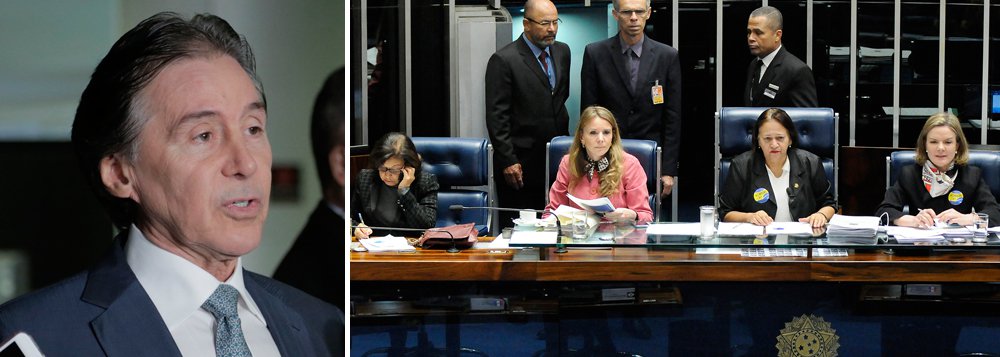 "A destruição da CLT, aprovada nesta terça-feira 11/7/2017 pela maioria de senadores e senadoras representantes da oligarquia, é a consolidação do pacto escravocrata de dominação burguesa que faz o Brasil retroceder ao padrão de exploração do trabalho do século 19", diz o colunista Jeferson Miola; "Nunca é demais lembrar que, para a oligarquia golpista, a classe trabalhadora não merece a dignidade reconhecida aos bovinos"; Miola exalta a resistência das senadoras, na sessão comandada por Eunício Oliveira (PMDB-CE)
