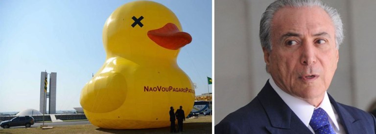 Os golpistas erraram feio a mão ao aumentar os impostos dos combustíveis. Eles acreditavam que o povo iria ‘compreender’ esse gasolinaço numa boa. O pato, até agora, é você que paga a conta do golpe de Estado
 
 