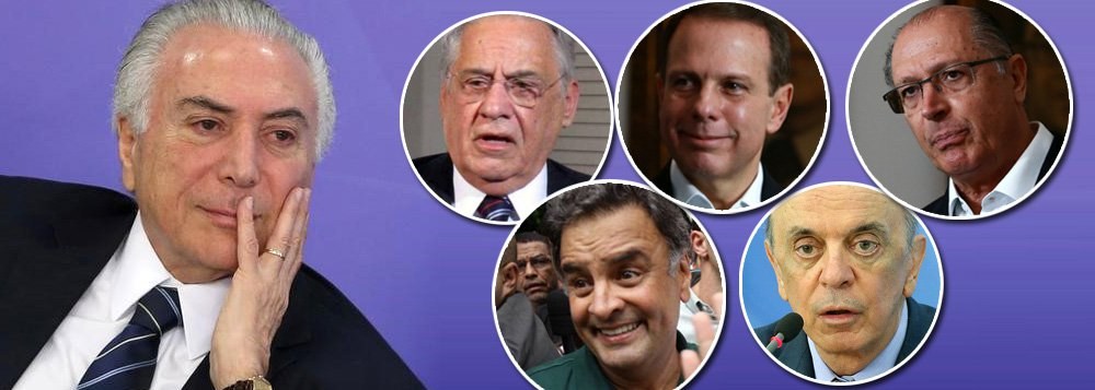 "O PSDB não tem condições para tomar decisão unitária alguma. Perdeu-se, e distanciou-se da própria história, quando apoiou o golpe parlamentar de forma oportunista, acreditando que Temer seria uma boa pinguela, sobre a qual atravessariam rumo a uma vitória em 2018. Sabiam que a madeira era podre mas achavam que seria possível iludir o Brasil na travessia", diz a colunista Tereza Cruvinel; ela lembra que "para os tucanos que vão disputar eleições, o abraço em Temer pode representar a perda de votos e a perda de mandatos"