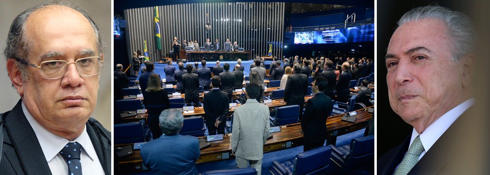 "Podemos dar de barato que Gilmar Mendes será o primeiro ministro do STF a deixar o cargo por impeachment?", questiona o colunista Alex Solnik ao comentar sobre a concessão, pelo ministro do STF, de dois habeas corpus ao empresário preso Jacob Barata, com quem tem laços de proximidade; "Não, não podemos. A constituição também diz, no Art. 377 que “compete privativamente ao Senado processar e julgar os Ministros do Supremo Tribunal Federal” e seu impeachment tem que ser aprovado por 3/5 dos senadores. Os senadores não são malucos de demitir um ministro do STF cuja especialidade é conceder habeas-corpus para as pessoas em dificuldades na Justiça, tal como a maioria deles, e que já deu provas do que é capaz e é, além disso, um aliado fiel de Temer, que tem maioria no Senado", diz Solnik