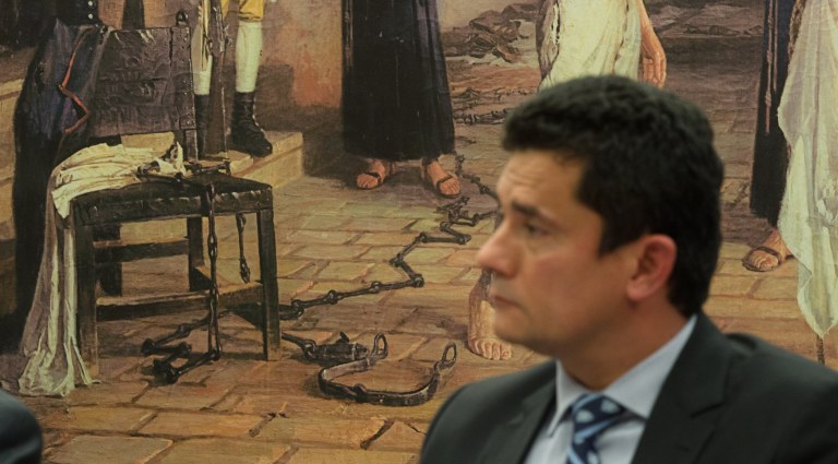 Juiz Sergio Moro durante depoimento na comissão de reforma do Código de Processo Penal