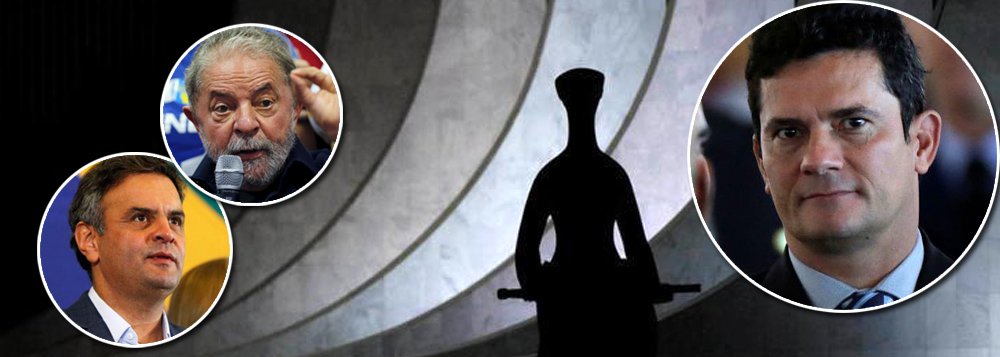 "O afastamento de Aécio Neves do mandato, ao que parece, foi mais uma forma de dar satisfação ao povo, pois a pena não mudará muito a sua vida, já que somente o impedirá de sair a noite para as baladas, em nada impedindo os seus conchavos políticos, que passarão a ser realizados em sua casa", afirma o colunista do 247, Ribamar Fonseca; "Enquanto o juiz Sergio Moro e os procuradores da Lava-Jato fazem acrobacias para encontrar algo que possa incriminar Lula e levá-lo à prisão, as provas contra Aécio estão batendo na cara dos ministros, mas são simplesmente ignoradas. Ou seja: contra Lula existe convicção mas faltam provas, enquanto contra o tucano existem provas mas falta convicção", analisa Ribamar
