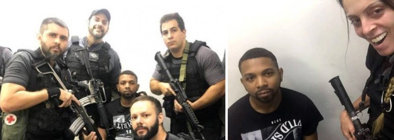 "Poucas vezes uma foto falou tanto. Policiais desmiolados tietando um traficante de grife. É difícil escolher qual a maior miséria. A alienação pós-moderna surfa na sociedade do espetáculo. Voltamos à era fordista, vamos fabricando peças e rindo, macacos autômatos reagindo a estímulos sem a menor noção ou compreensão do conjunto da obra", avalia o colunista Ricardo Cappelli sobre o espetáculo em torno do traficante Rogério 157, preso no Rio; "Não bastará ganhar uma eleição, restabelecer a ordem democrática. É preciso ir na raiz das questões, fazer o debate ideológico não sectário ou partidário. Resgatar um mínimo de humanidade, valores mínimos que nos diferenciam dos animais. Se não formos capazes, é provável que acabemos todos numa jaula, seja ela qual for"