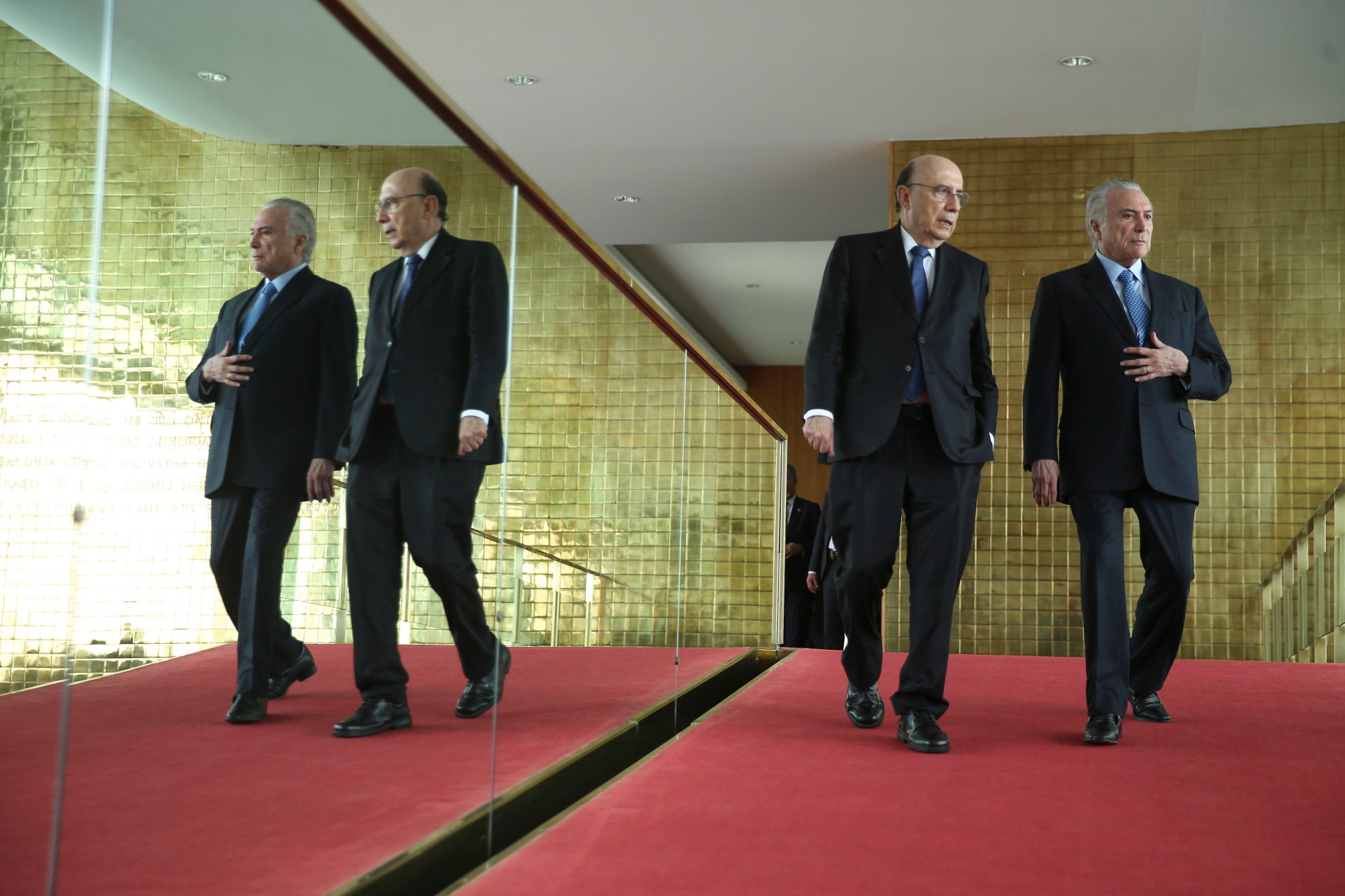 Henrique Meirelles e Michel Temer