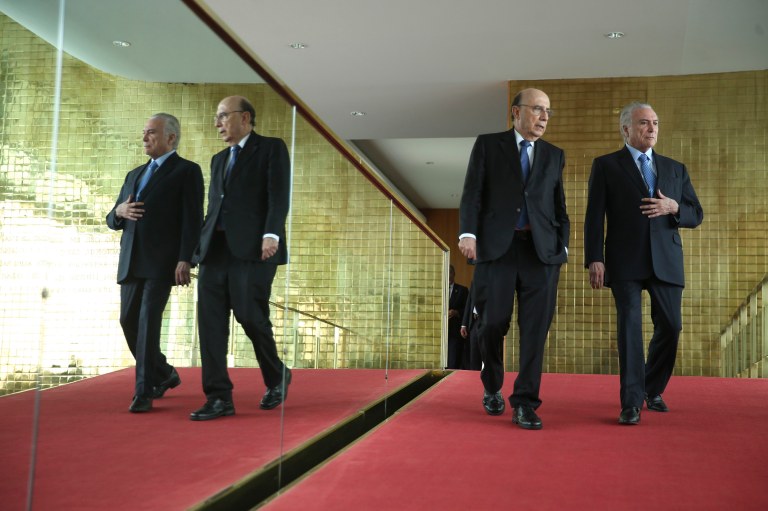 Henrique Meirelles e Michel Temer