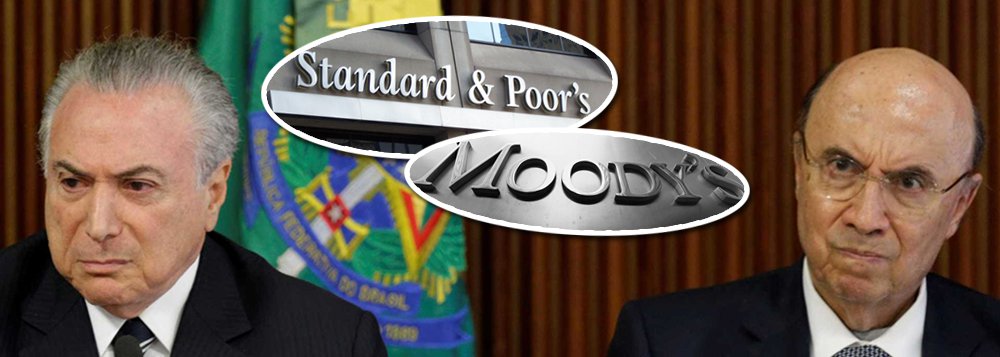 "Com a o rebaixamento da nota de crédito do Brasil pela agência de risco Standard & Poors, ruiu o castelo ilusionista de Temer-Meirelles sobre a 'recuperação' da economia brasileira e a volta da 'confiança'. Depois disso, falar em 'legado' tornou-se algo ainda mais sem sentido. E como não existe o menor de risco de melhora na situação fiscal, as agências Mood’s e Fitch podem fazer o mesmo movimento", alerta a colunista Tereza Cruvinel