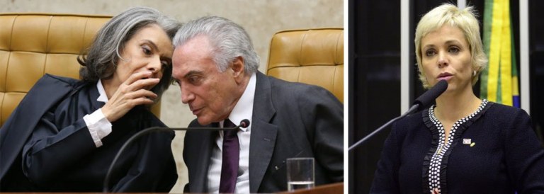 "Sobrou para o STF, e mais diretamente para a presidente da corte, ministra Cármem Lúcia, a tarefa de limpar a nova lambança feita por Michel Temer com a nomeação de Cristiane Brasil para o ministério do Trabalho, embargada por um juiz de primeira instância e pelo vice-presidente do TRF-2 por conta dos crimes trabalhistas já cometidos por ela. Nas próximas horas (no máximo até 6ª. feira) o Supremo optará por manter ou derrubar a liminar que impede a posse da filha de Roberto Jefferson, e é mais provável que permita a nomeação, assumindo o desgaste que devia ser de Temer, por não observar qualquer critério moral na escolha de seus auxiliares", escreve a colunista Tereza Cruvinel