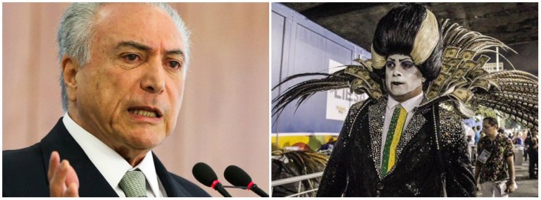 "A censura ao vampiro neoliberalista no desfile das campeãs do carnaval representa novo flerte do golpe com o arbítrio", diz o colunista Jeferson Miola, acrescentando que "a censura é uma medida de desespero, adotada por regimes que carecem de legitimidade e de apoio social para manter a dominação"; "A força revolucionária que desembocou na Revolução de 1917, por exemplo, se abasteceu das diferentes expressões culturais – cinema, literatura, música, teatro – que produziram as críticas radicais à Rússia czarista", diz; "A arte funciona como sentinela da mudança; é precursora da revolta, da rebelião e da revolução política e social"
