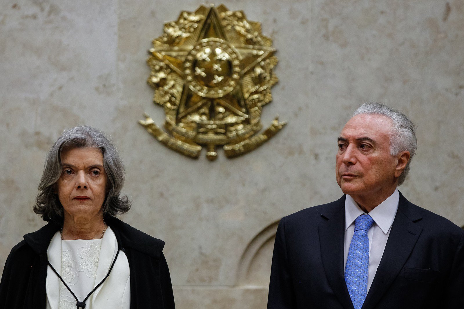 Cármen Lúcia e Michel Temer