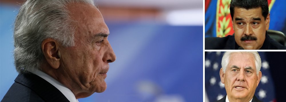 "Mas o grande mistério é: por que o Dinossauro Rex não veio ao Brasil conchavar Temer, que expulsou a Venezuela da OEA e teria todo interesse em arrancar Maduro do poder, além de ter experiência em golpes? Por que preferiu conspirar com a Argentina que fica muito mais distante do alvo e tem muito menos infraestrutura? Por que não passou em Brasília só para dar um alô?", questiona o colunista Alex Solnik sobre a visita do secretário de Estado americano, Rex Tillerman, à América Latina; "Talvez por desconfiar que Temer é um governo em extinção. Tal como um dia se deu com os dinossauros"