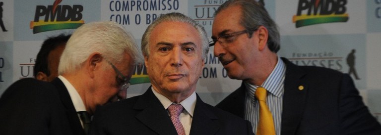 Temer, Cunha e Moreira Franco