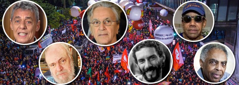 "A canção popular é um elemento extremamente estratégico de resistência política em todo e qualquer momento histórico", afirma o linguista, músico e colunista do 247 Gustavo Conde, ao traçar um panorama sobre a música brasileira como campo de resistência da democracia; "Cada verso, cada estrofe, cada refrão de toda e qualquer canção de Chico Buarque, Gonzaguinha, Aldir Blanc, Caetano Veloso, Gilberto Gil, Jorge Ben e toda a safra de cancioneiros dos anos 70, volta neste momento histórico como flechas afiadas e perfurantes nessa estrutura totalitária de mordaça, violência e achaques simbólicos", diz Conde 
 