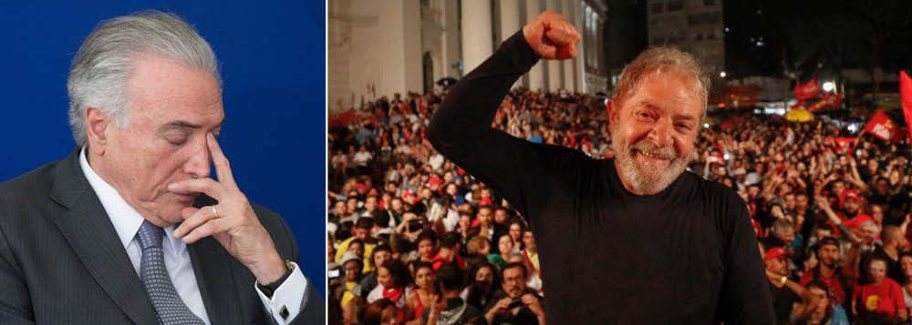 "Isso de Temer dizer que é alvo de bombardeio logo depois de anunciar candidatura à reeleição é uma tentativa desesperada de pegar carona na caravana de Lula e de se igualar ao ex-presidente, como se ele também fosse alvo do Judiciário por motivos políticos. (...) Lula é o primeiro colocado nas pesquisas; Temer é o último", destaca Alex Sonik; "A perseguição a Lula é política. A perseguição a Temer é policial", completa