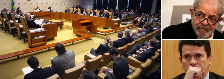 "O STF afirmou, em alto e bom som que é ele que vai decidir se Lula vai ser preso ou não e não a segunda instância, restabelecendo, assim, o princípio da hierarquia que vinha sendo arranhado desde a implantação da Lava Jato Sete ministros quebraram o tabu e brecaram a onda inquisitorial imposta pelo juiz Sérgio Moro e pela força tarefa do MPF", diz o colunista Alex Solnik; "Cármen Lúcia e a sua minoria são capachos da Lava Jato, mas o STF, não"