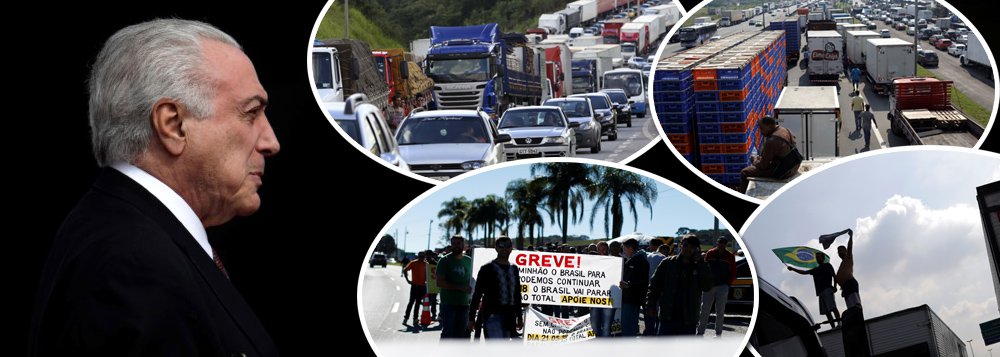 temer
greve caminhoneiros
caminhao