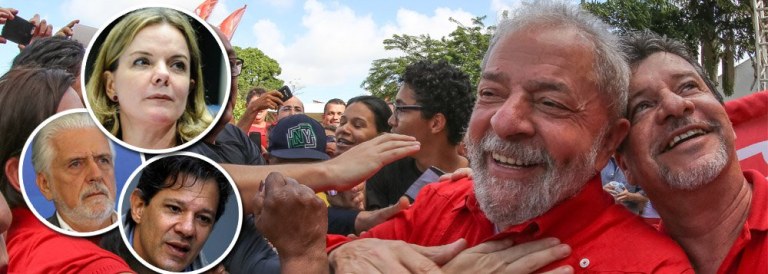 Foi só começarem a circular boatos de que Jaques Wagner poderia ser o Plano B do PT para vazar a notícia de que ele teria recebido relógios de empreiteiras. A seguir, circulou que o Plano B seria Fernando Haddad. Não demorou para surgirem manchetes denunciando desvios na sua campanha a prefeito. Gleisi foi o alvo seguinte", diz o colunista Alex Solnik; "Se quiser preservar sua candidatura, Lula tem que seguir voo solo até 15 de agosto"