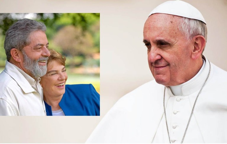 Lula é o maior líder político católico da história brasileira e o Papa fez uma demonstração inequívoca de seu carinho por ele; enviou-lhe um terço e um bilhete pessoal, escrito a mão; se o Papa tem afeto por Lula, o regime dos golpistas tem ódio; e, com a mesquinharia típica das ditaduras, proibiram o enviado especial de Francisco de entregar o terço conversar com o ex-presidente; o veto é episódio grave e terá repercussão nacional e internacional