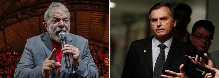 Mesmo preso há nove meses, Lula é o inimigo para o capitão Bolsonaro