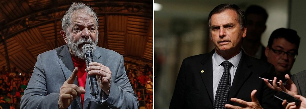 Mesmo preso há nove meses, Lula é o inimigo para o capitão Bolsonaro