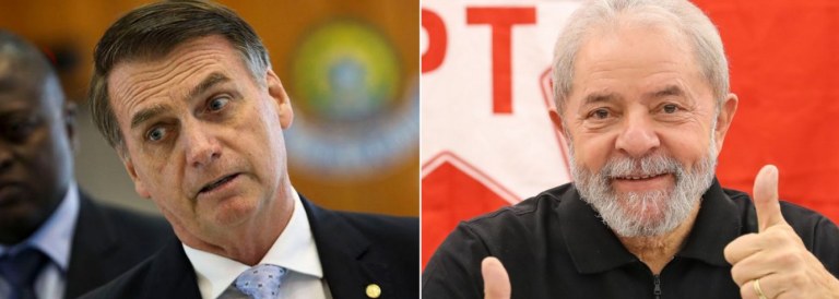 Pesquisa mostra Bolsonaro fraco e Lula forte