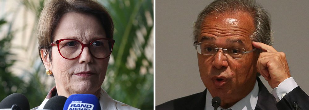 Ministra da Agricultura teme que Paulo Guedes leve o agronegócio à falência