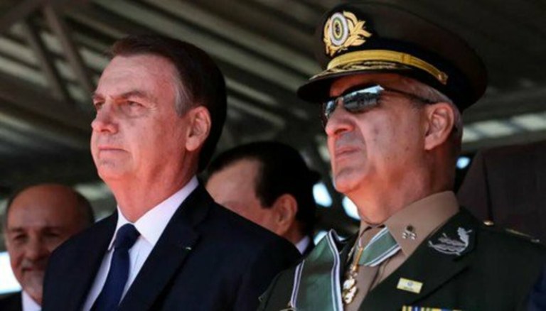 Bolsonaro e o general Luiz Eduardo Ramos Baptista Pereira, ministro da Secretaria de Governo