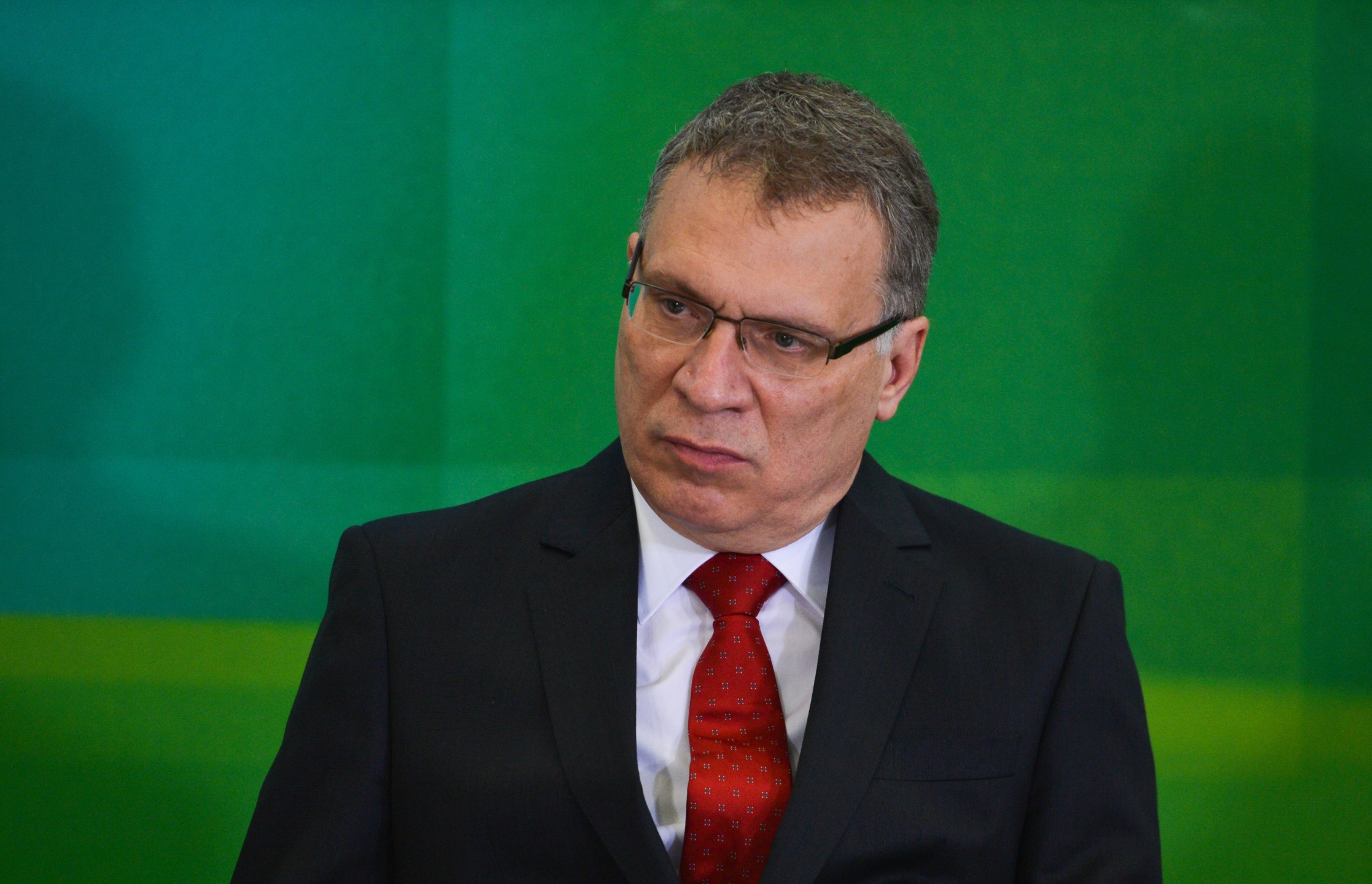 BrasÃlia - O novo ministro da Justiça, Eugênio Aragão, durante cerimônia de posse (José Cruz/Agência Brasil)
