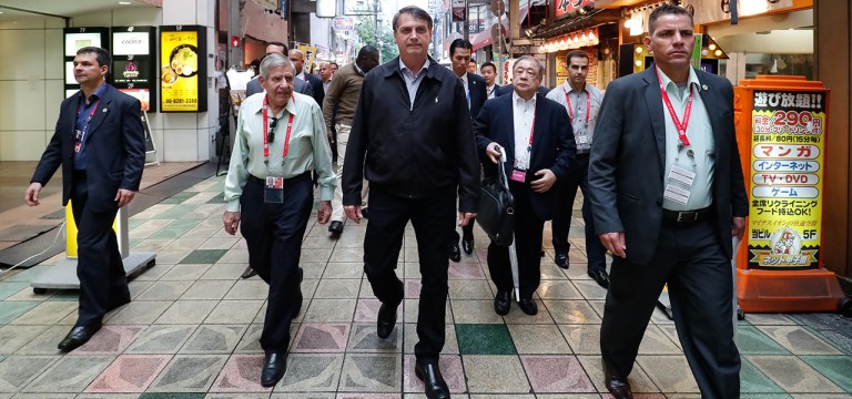 (Osaka - Japão, 27/06/2019) Presidente da República, Jair Bolsonaro, durante durante passeio pela cidade de Osaka.rFoto: Alan Santos / PR