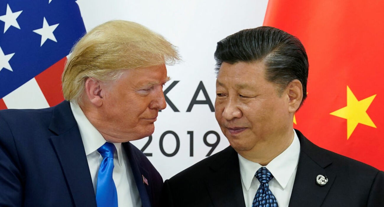 Donald Trump dos Estados Unidos e Xi Jinping da China