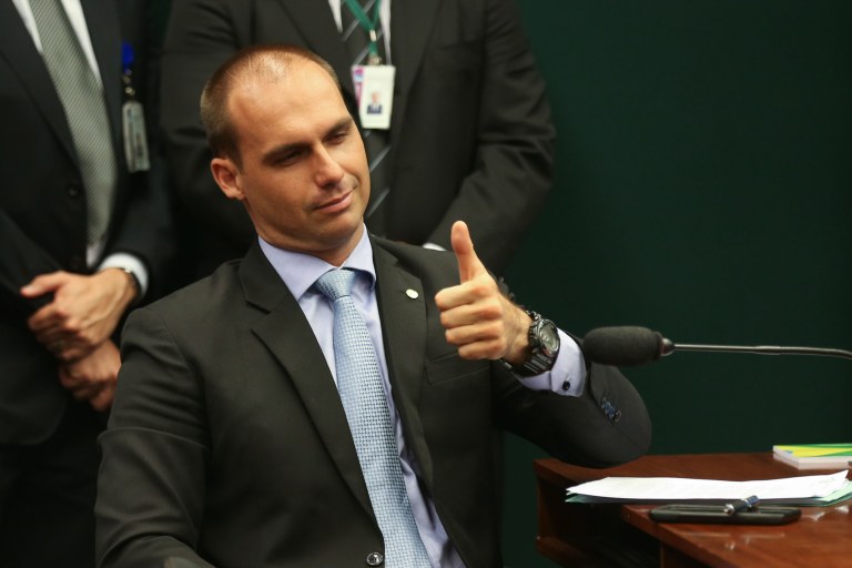 Eduardo Bolsonaro usa Adão e Eva para defender agronegócio