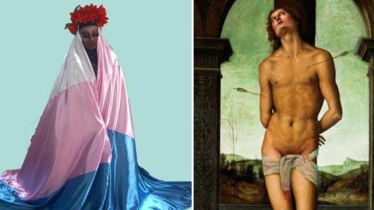 Imagens de Nossa Senhora dos Travestis e São Sebastião