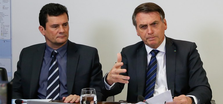 Sergio Moro e Jair Bolsonaro