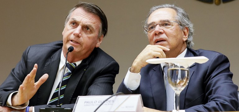 Jair Bolsonaro e Paulo Guedes