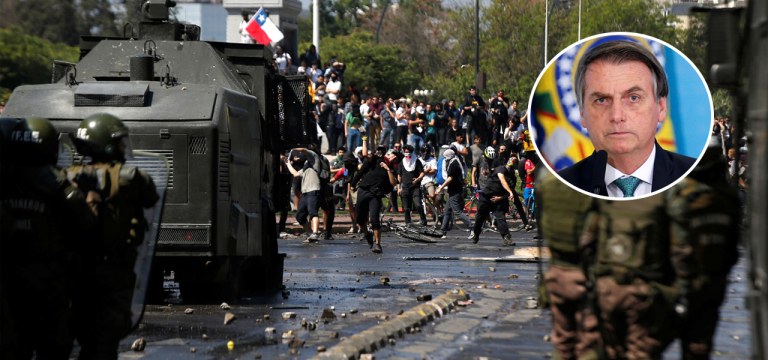 Protestos no Chile e Jair Bolsonaro